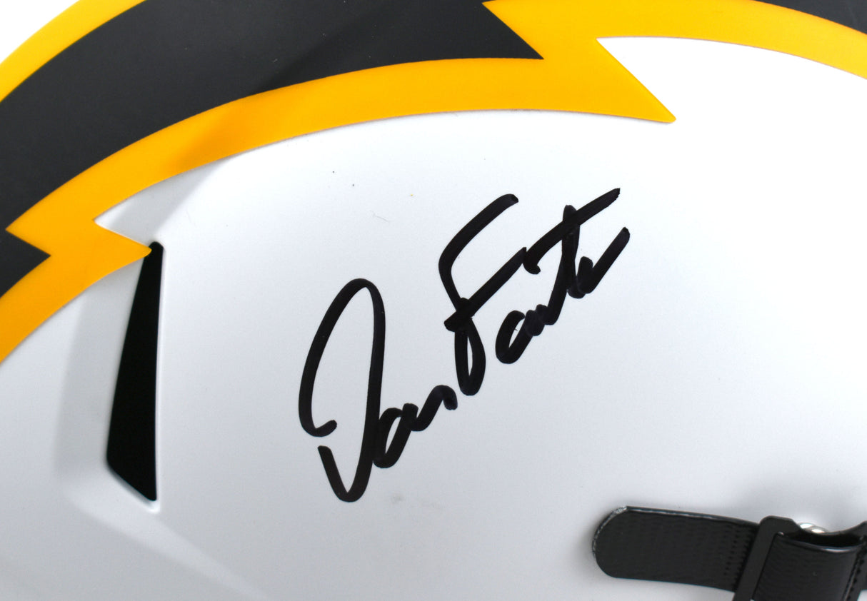 Dan Fouts Autographed Chargers F/S Lunar Speed Helmet - Beckett W Hologram