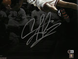 Dennis Rodman Autographed Bulls 16x20 Spotlight Photo - Beckett W Holo *Silver