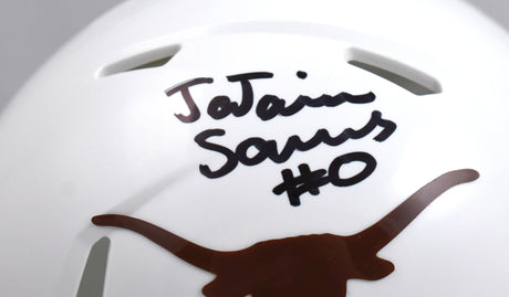 Ja'Tavion Sanders Signed Texas Longhorns Speed Mini Helmet - Beckett W Hologram