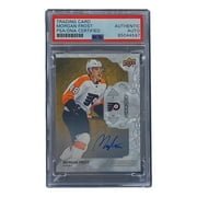 Morgan Frost Signed 2020 Upper Deck #75 Philadelphia Flyers Hockey Card PSA/DNA - Sports Integrity