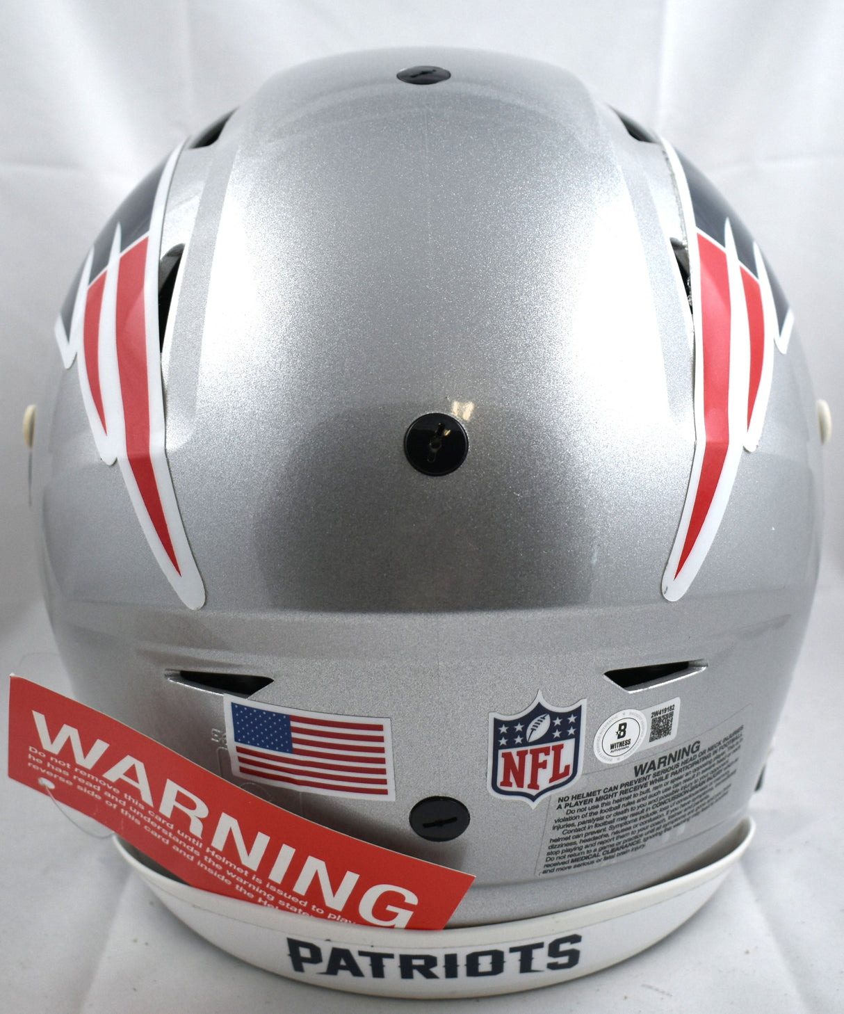 Randy Moss Autographed Patriots F/S Speed Flex Helmet - Beckett W Hologram