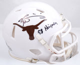 Ricky Williams Signed Texas Longhorns Speed Mini Helmet w/HT - Beckett W Holo