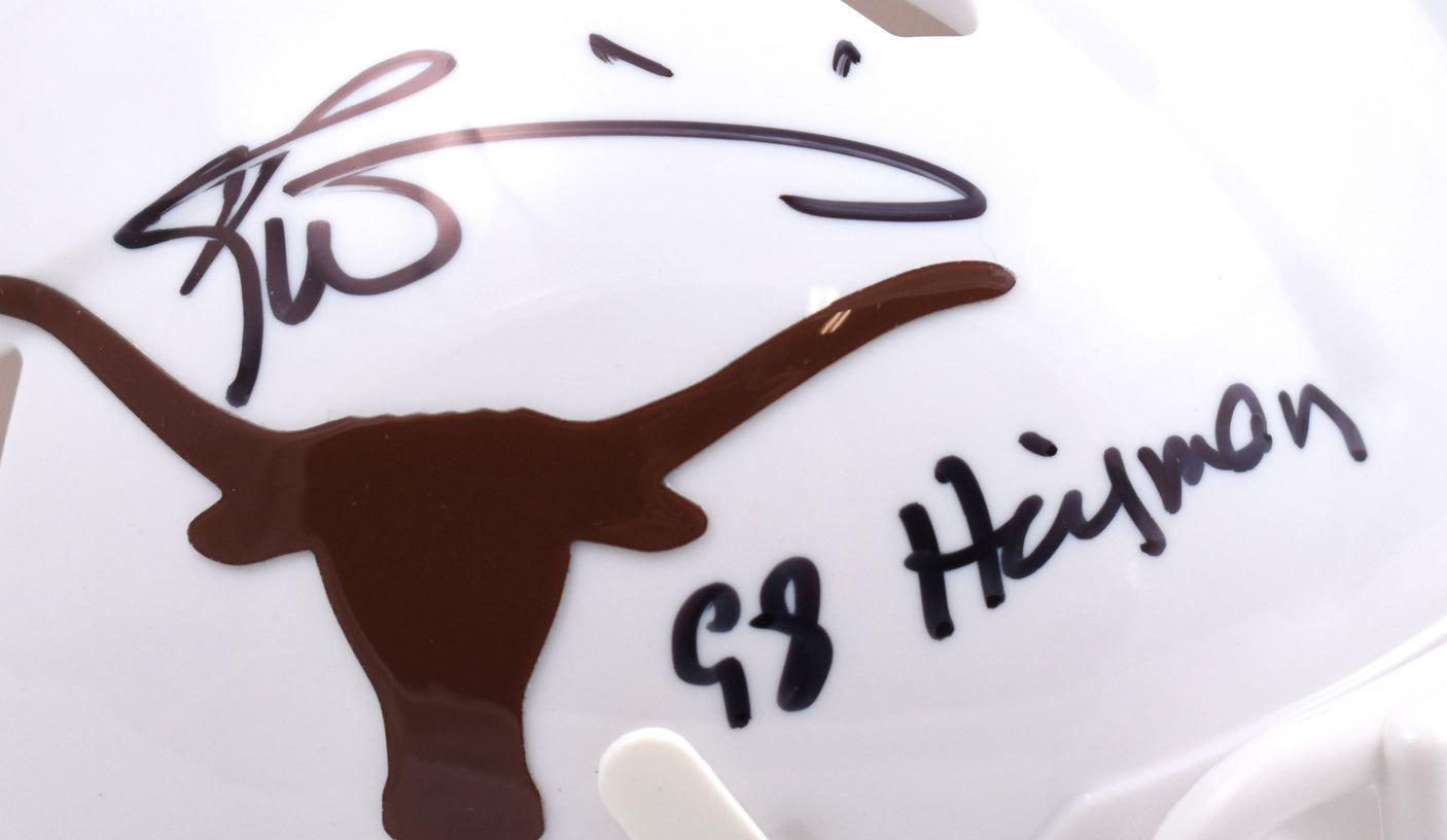 Ricky Williams Signed Texas Longhorns Speed Mini Helmet w/HT - Beckett W Holo