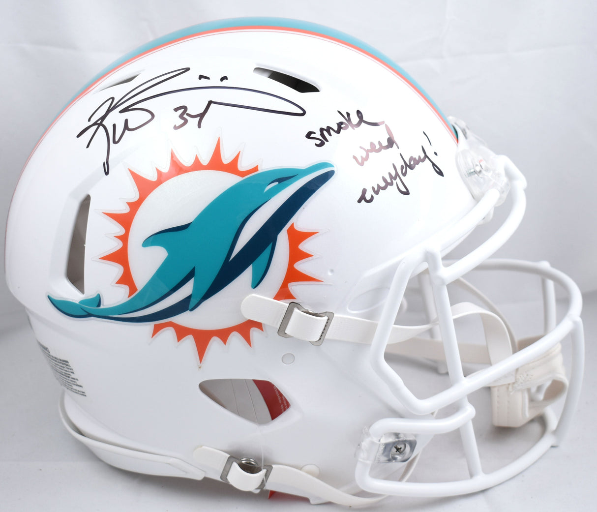 Ricky Williams Signed Dolphins F/S Speed Authentic Helmet SWED - Beckett W Holo