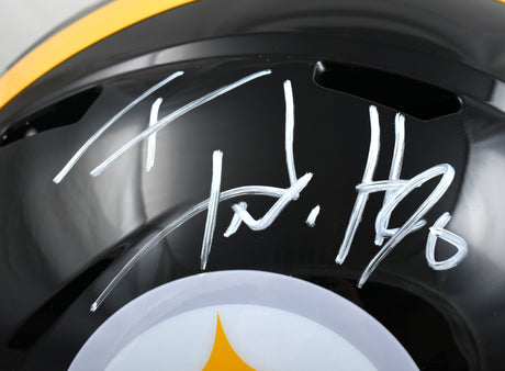 TJ Watt Autographed Pittsburgh Steelers F/S Speed Helmet - Beckett W Holo *White