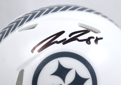 Pat Freiermuth Signed Steelers Salute 2024 Speed Mini Helmet - Beckett W Holo