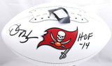 Derrick Brooks Autographed Buccaneers Logo Football w/ HOF - Beckett W Hologram