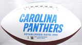 Chuba Hubbard Autographed Carolina Panthers Logo Football - Beckett W Hologram