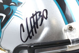 Chuba Hubbard Autographed Carolina Panthers Speed Mini Helmet-Beckett W Hologram