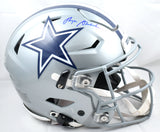 Roger Staubach Signed Dallas Cowboys F/S Speed Flex Helmet- Beckett W Holo *Blue