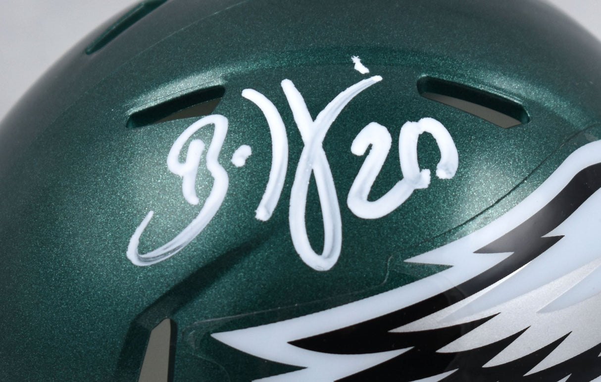 Brian Dawkins Autographed Philadelphia Eagles Speed Mini Helmet - Beckett W Holo