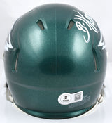 Brian Dawkins Autographed Philadelphia Eagles Speed Mini Helmet - Beckett W Holo