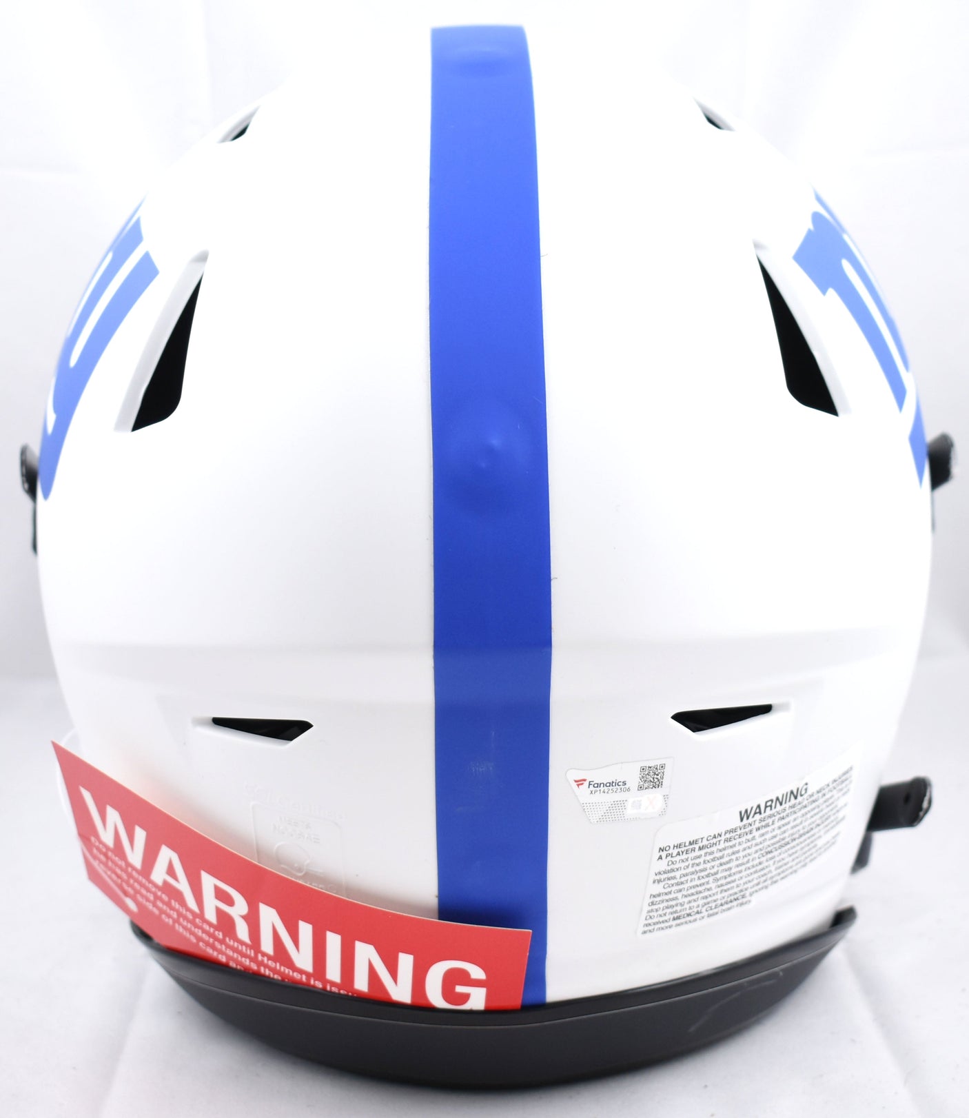 Malik Nabers Signed New York Giants F/S Lunar Speed Flex Helmet - Fanatics *Blue