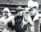 Earl Campbell Autographed Oilers 16x20 B/W Bum Photo - Beckett W Holo *Blue