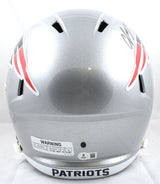 Christian Gonzalez Signed Patriots F/S Speed Helmet - Beckett W Hologram *Black