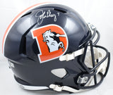 John Elway Autographed Broncos F/S Color Rush Speed Helmet - Beckett W Hologram