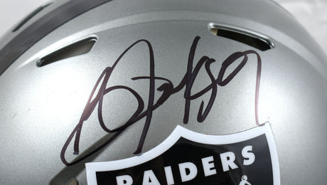 Bo Jackson Autographed Raiders F/S Flash Speed Authentic Helmet - Beckett W Holo