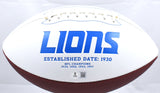 Aidan Hutchinson Autographed Detroit Lions Logo Football - Beckett W Hologram