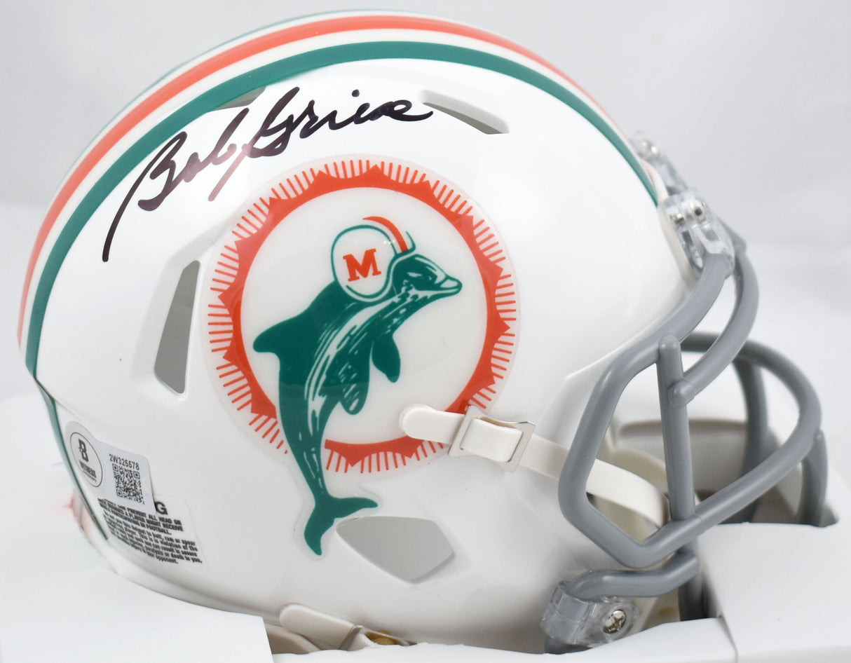 Bob Griese Autographed Miami Dolphins 1972 Speed Mini Helmet- Beckett W Hologram