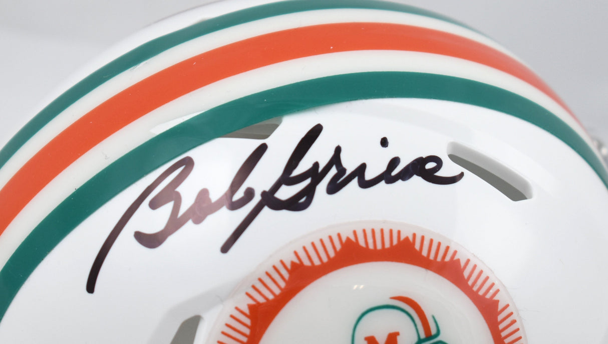 Bob Griese Autographed Miami Dolphins 1972 Speed Mini Helmet- Beckett W Hologram