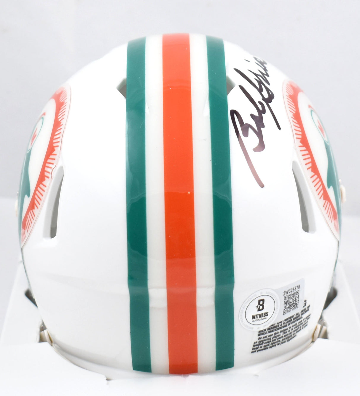 Bob Griese Autographed Miami Dolphins 1972 Speed Mini Helmet- Beckett W Hologram