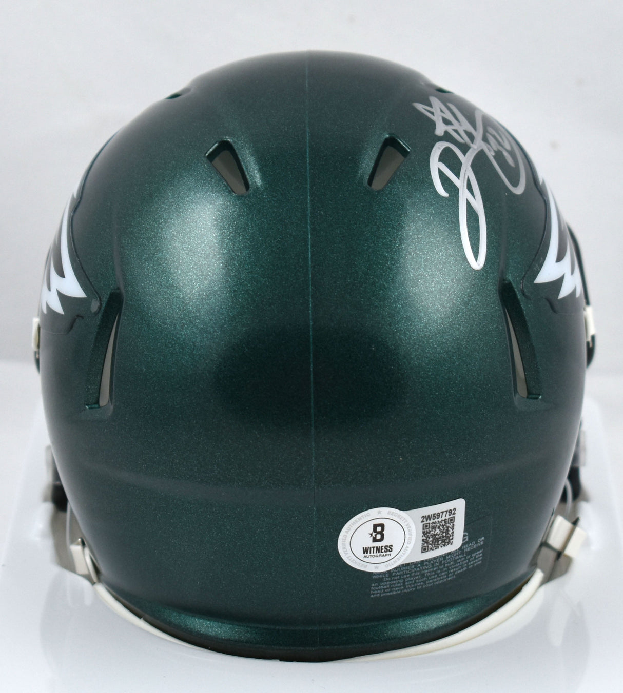 Ricky Watters Autographed Philadelphia Eagles Speed Mini Helmet - Beckett W Holo