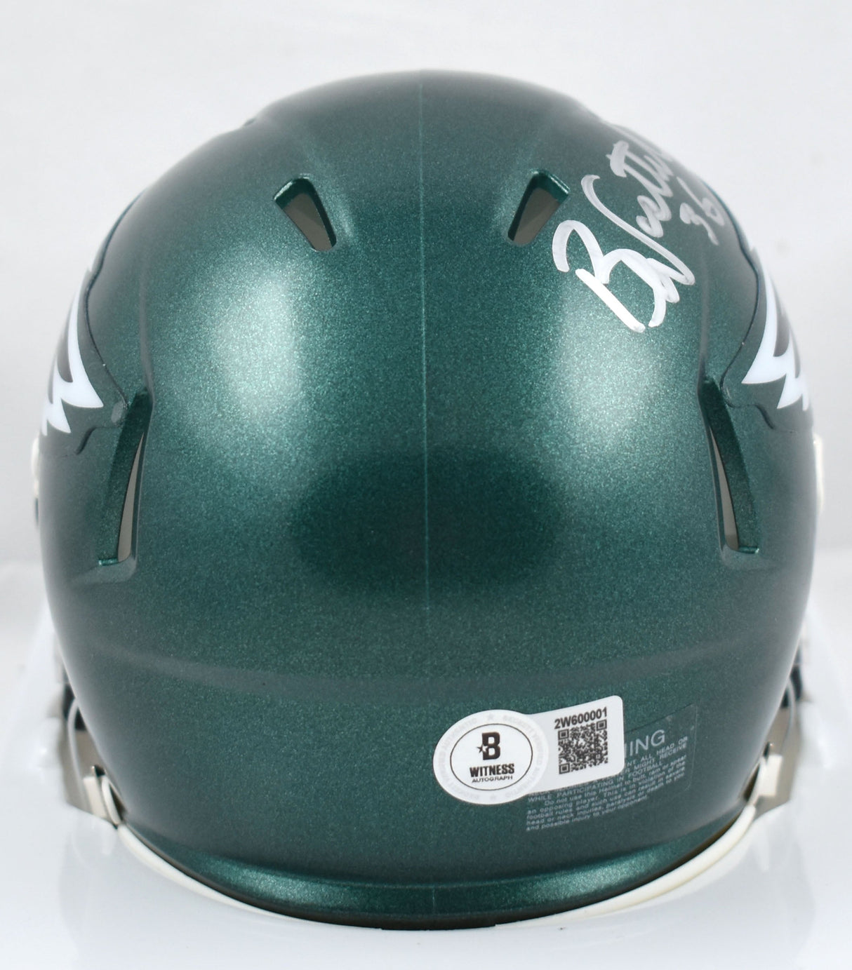 Brian Westbrook Autographed Philadelphia Eagles Speed Mini Helmet-Beckett W Holo