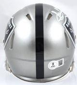 Howie Long Autographed Raiders Flash Speed Mini Helmet-Beckett W Hologram *White