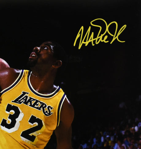 Larry Bird Magic Johnson Autographed Celtics Lakers 16x20 Photo-Beckett W Holo