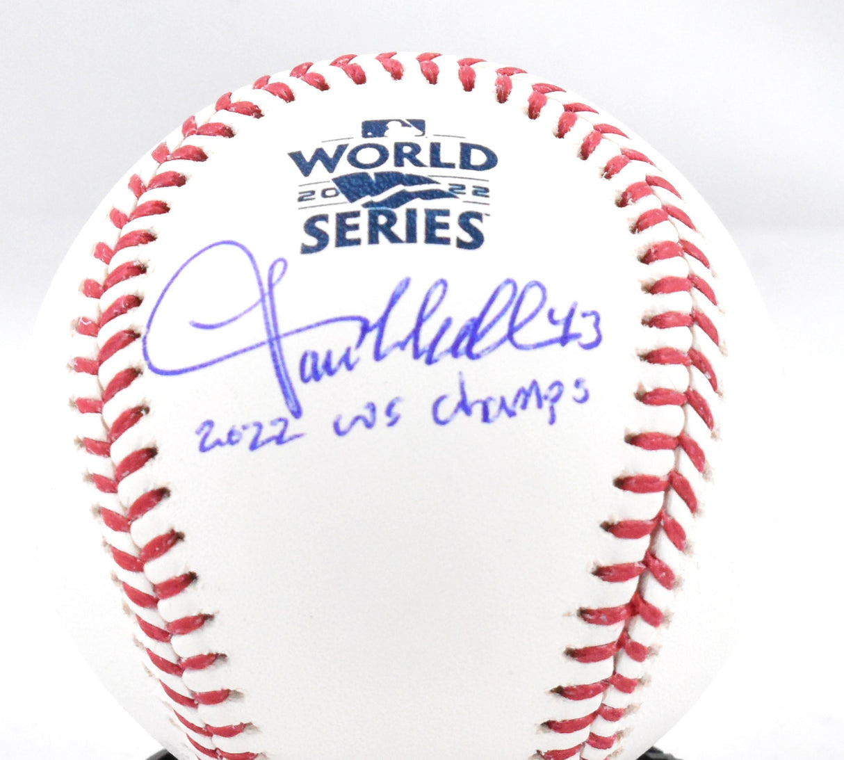 Lance McCullers Jr. Signed Rawlings WS OML Baseball WS CHAMPS - Beckett W Holo