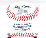 Lance McCullers Jr. Signed Rawlings WS OML Baseball WS CHAMPS - Beckett W Holo