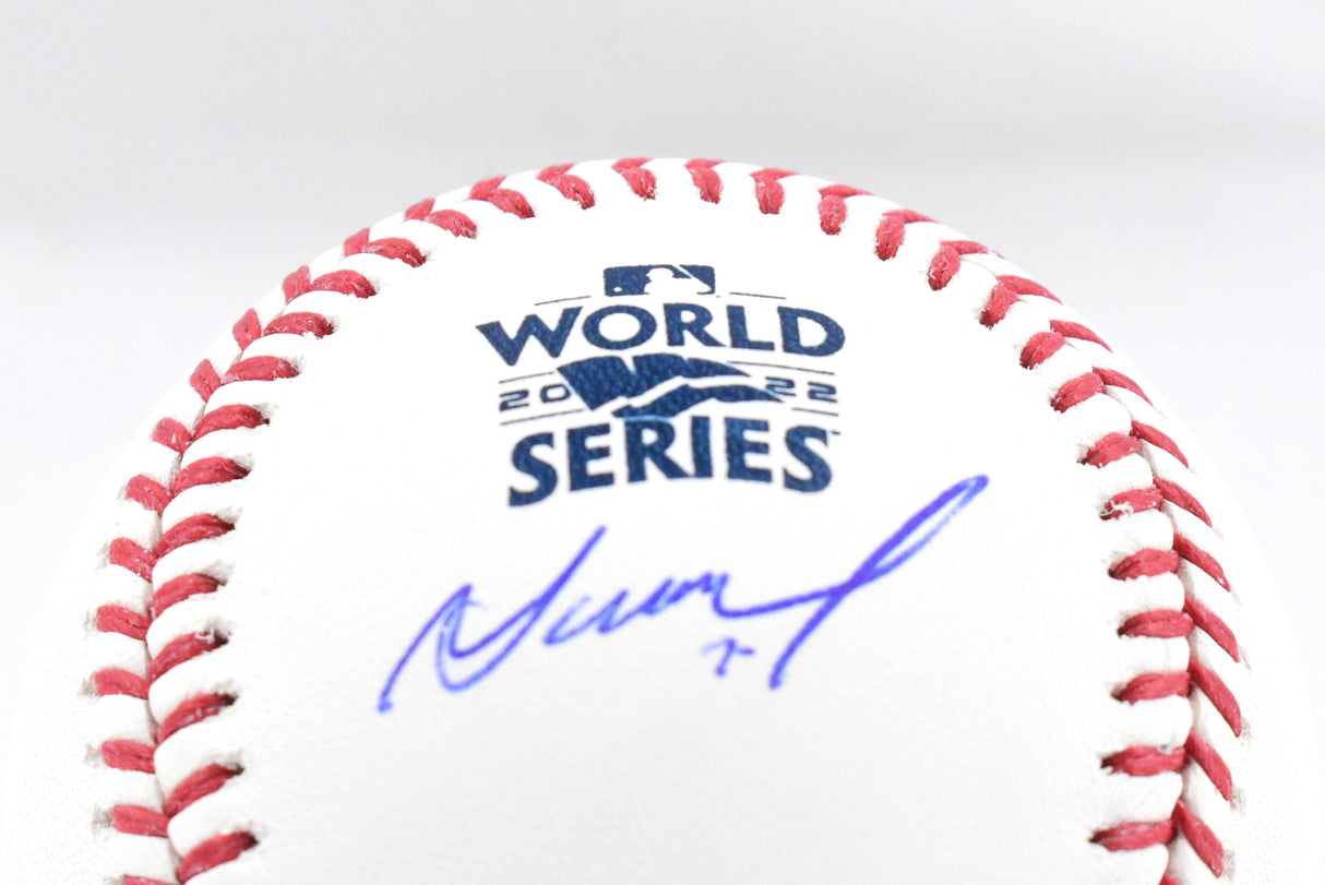 Jose Altuve Autographed Rawlings World Series OML Baseball - Beckett W Hologram