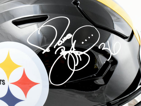 Jerome Bettis Signed Pittsburgh Steelers F/S Speed Flex Helmet - Beckett W Holo