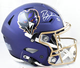 Ray Lewis Signed Baltimore Ravens F/S ALT 24 Speed Flex Helmet - Beckett W Holo