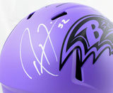 Ray Lewis Autographed Baltimore Ravens F/S Rave Speed Helmet - Beckett W Holo