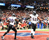 Ray Lewis Ed Reed Autographed Ravens 16x20 Celebration Photo- Beckett W Hologram