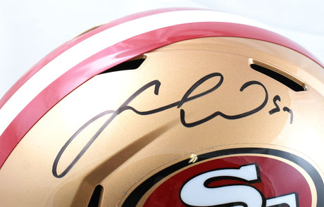 Fred Warner Autographed San Francisco 49ers F/S Speed Helmet - Beckett W Holo