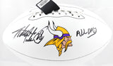 Adrian Peterson Autographed Vikings Logo Football All Day - Beckett W Hologram