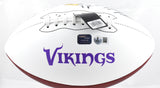 Adrian Peterson Autographed Vikings Logo Football All Day - Beckett W Hologram