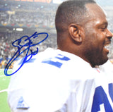 Emmitt Smith Jimmy Johnson Signed Cowboys 16x20 Celebration Photo-Beckett W Holo