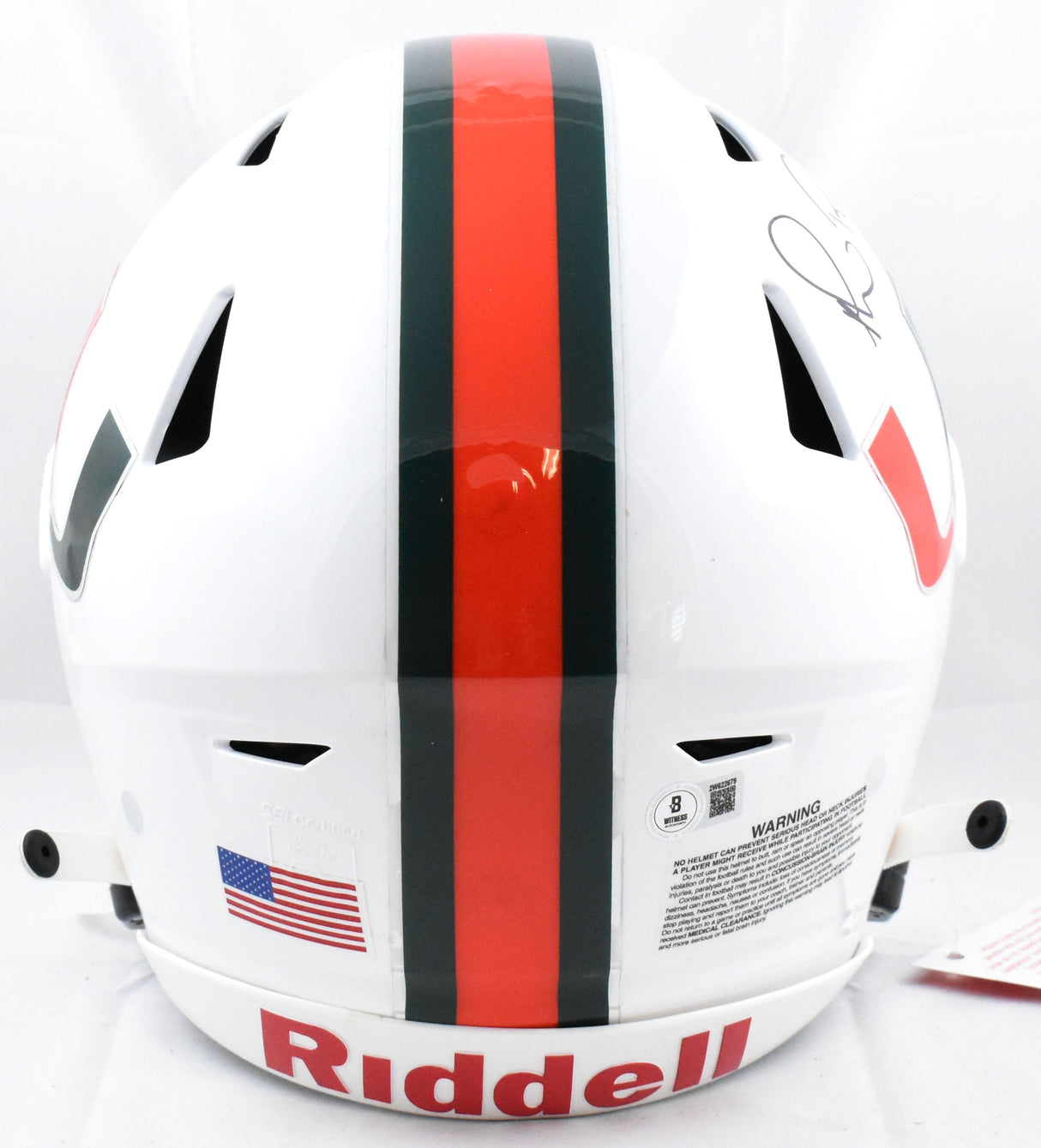 Michael Irvin Autographed Miami Hurricanes F/S Speed Flex Helmet- Beckett W Holo