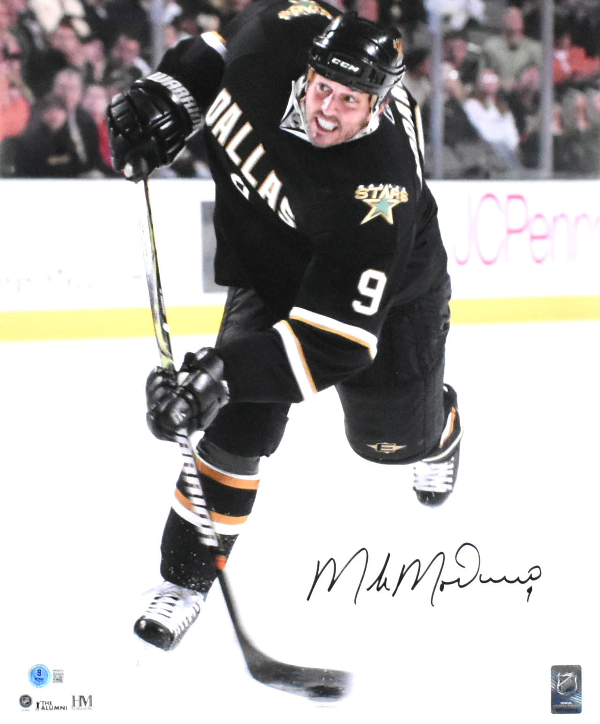 Mike Modano Autographed Dallas Stars 16x20 Shot Photo - Beckett W Hologram