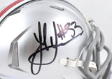 Jack Sawyer Autographed Ohio State Buckeyes Speed Mini Helmet - Beckett W Holo