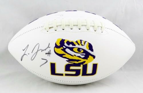 Leonard Fournette Autographed LSU Tigers Logo Football- JSA W Auth *Eye