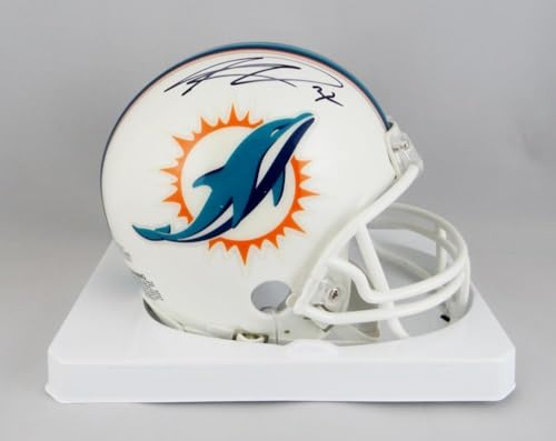 Kenyan Drake Autographed Miami Dolphins Mini Helmet - Beckett W Auth *Black