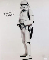 Chris Bunn Signed Sideways Full Body 16x20 Photo w/Stormtrooper- JSA Auth *Black