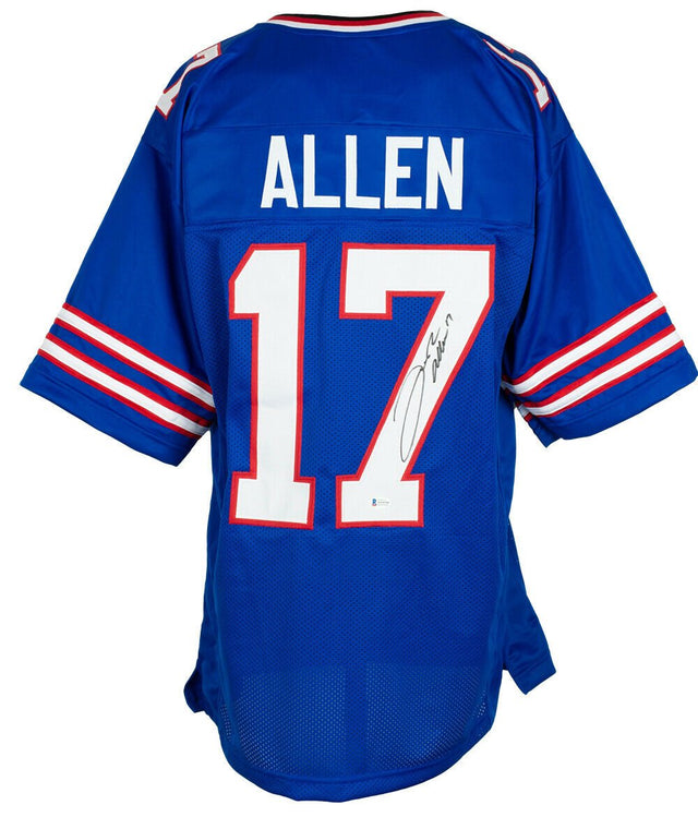 Josh Allen Buffalo Signed Blue Football Jersey BAS ITP - Sports Integrity