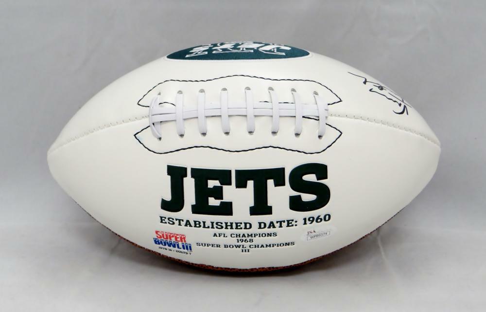 Vinny Testaverde Autographed New York Jets Logo Football- JSA W Authenticated