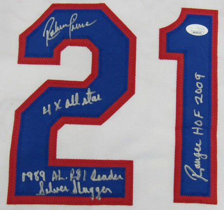 Ruben Sierra Signed Auto Autograph Replica Rangers Jersey JSA Witness