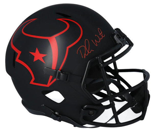 DESHAUN WATSON Autographed Houston Texans Eclipse Full Size Speed Helmet FANATICS